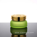 Frosted green cosmetic glass bottle set in stock